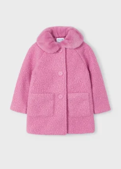 New Abrigo rizo cuello pelo niña Abrigos Y Chaquetas