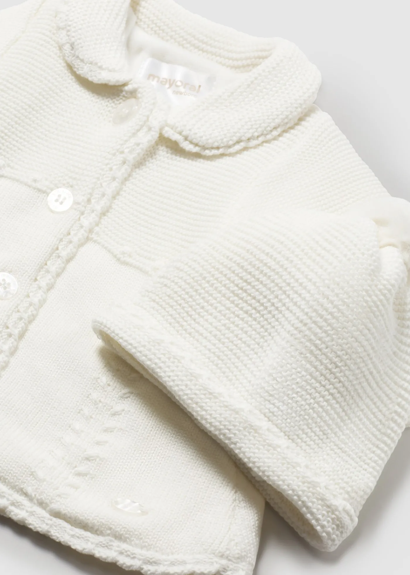Clearance Abrigo tricot con gorro recién nacida Abrigos Y Chaquetas
