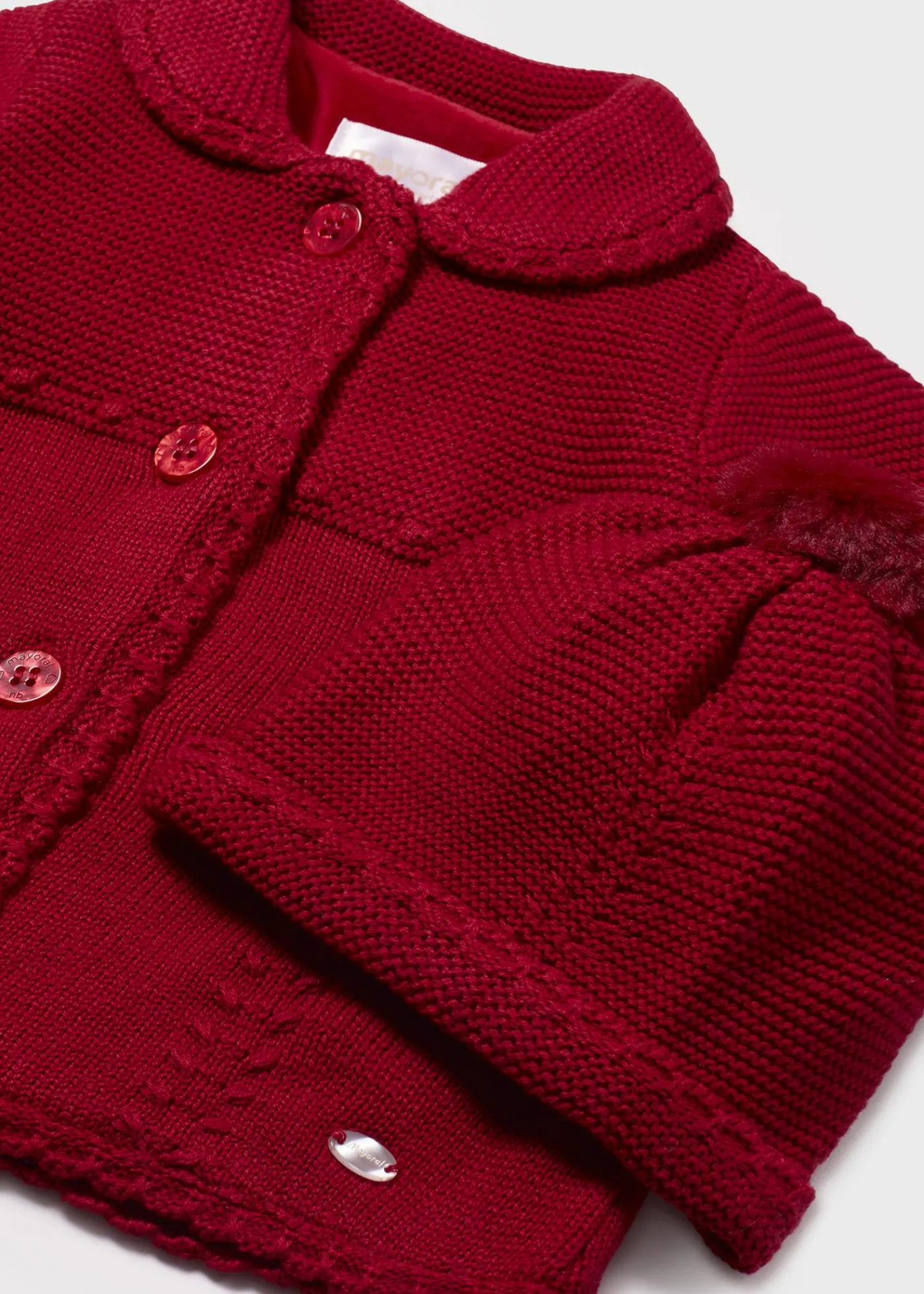 New Abrigo tricot con gorro recién nacida Abrigos Y Chaquetas