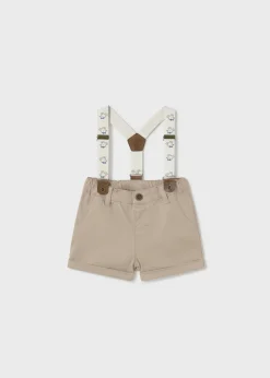 Cheap Bermuda piqué tirantes bebé Pantalones Y Petos