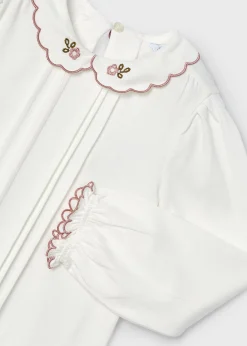 Hot Blusa cuello bordado niña Blusas Y Tops