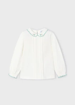 Clearance Blusa cuello bordado niña Blusas Y Tops