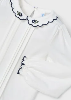 Sale Blusa cuello bordado niña Blusas Y Tops