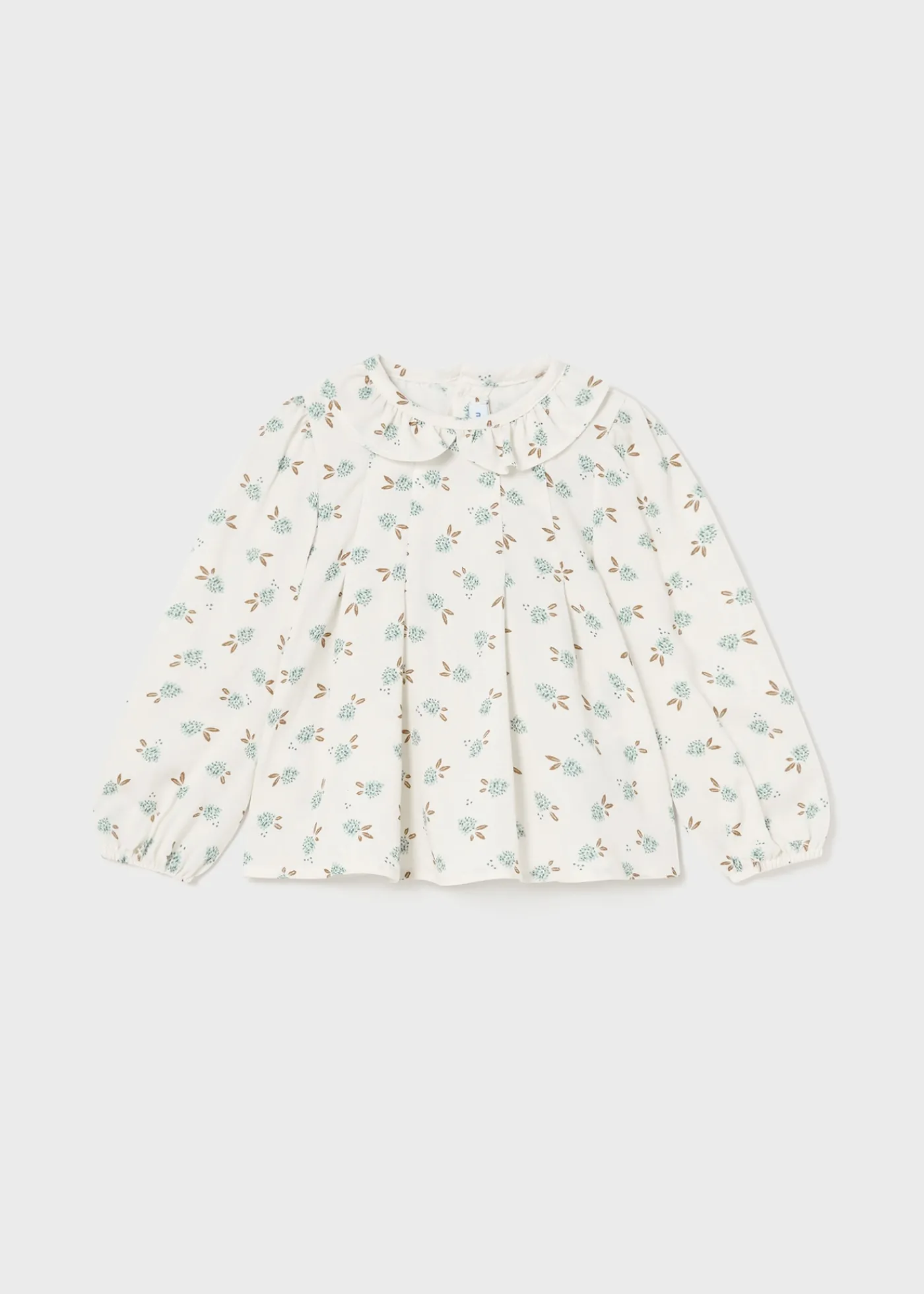 Best Blusa flores cuello volante bebé Camisas Y Blusas