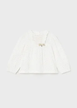 Shop Blusa gasa estampada bebé Camisas Y Blusas