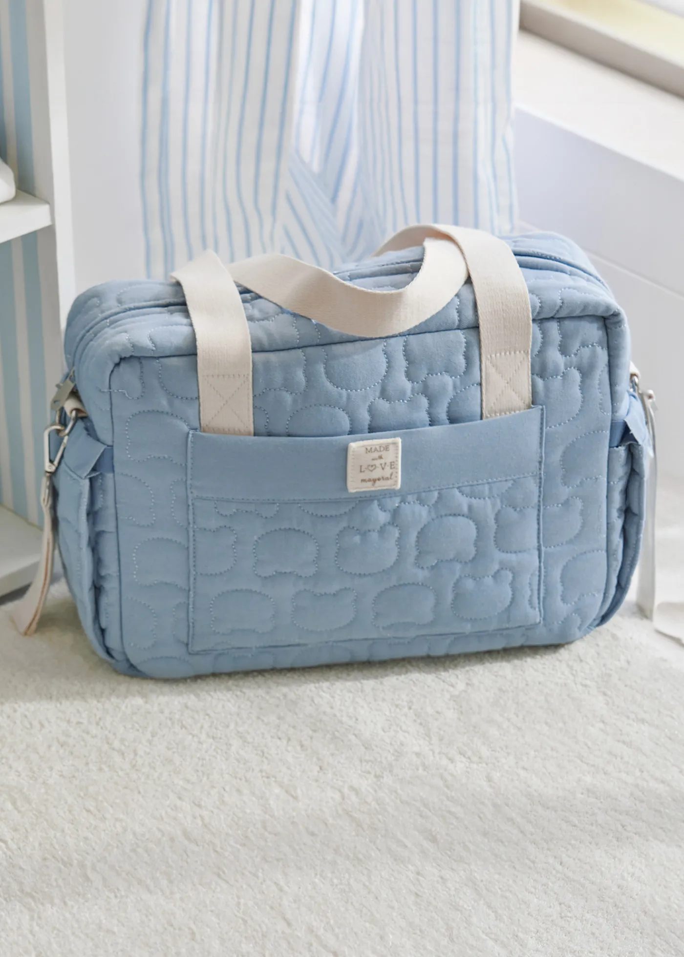 Flash Sale Bolso maternidad acolchado con accesorios bebé Bolsos De Maternidad