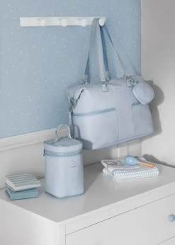 Outlet Bolso maternidad ondas con portachupete bebé Bolsos De Maternidad