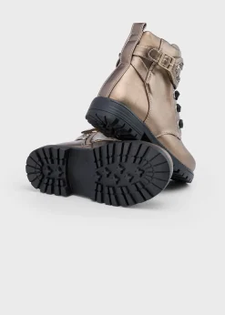 Clearance Botín biker brillos niña Botas Y Botines|Botas Y Botines
