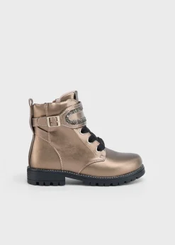 Best Botín biker brillos niña Botas Y Botines|Botas Y Botines
