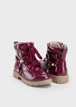 Outlet Botín biker charol niña Botas Y Botines|Botas Y Botines
