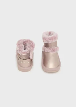 Hot Botín metalizado lentejuelas bebé Botas Y Botines|Botas Y Botines