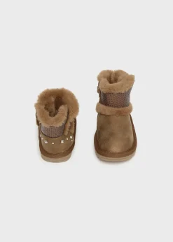 New Botín metalizado lentejuelas bebé Botas Y Botines|Botas Y Botines