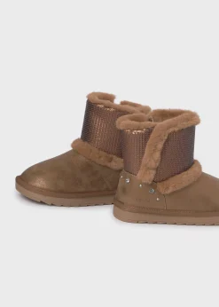 Best Sale Botín metalizado lentejuelas chica Botas Y Botines|Botas Y Botines