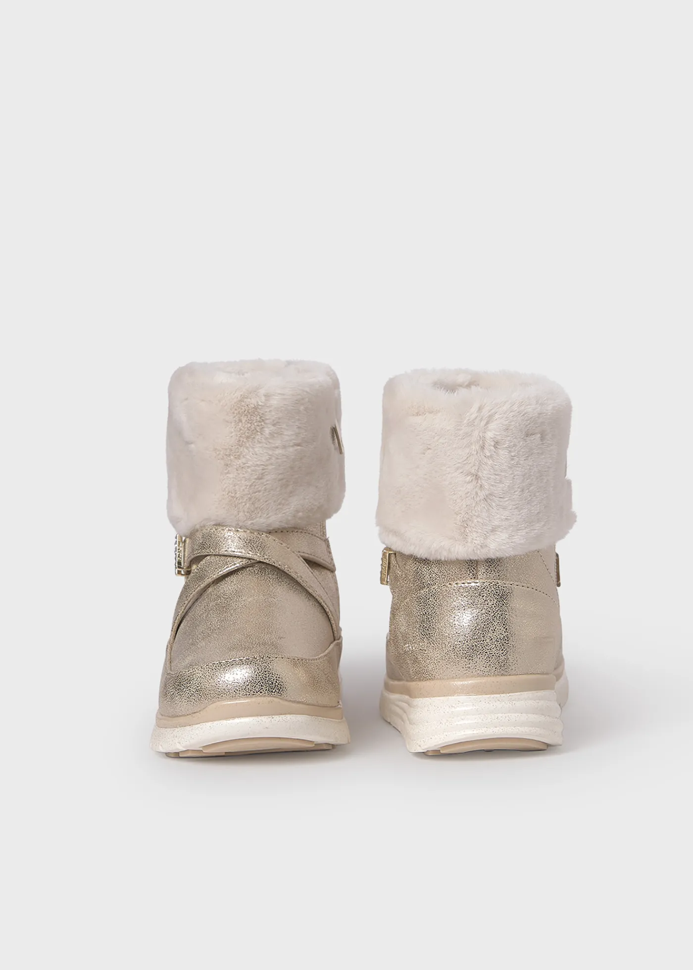 New Botín metalizado pelo bebé Botas Y Botines|Botas Y Botines