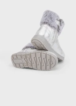 Outlet Botín metalizado pelo niña Botas Y Botines|Botas Y Botines