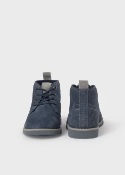 New Botín serraje cordones niño Botas Y Botines|Botas Y Botines