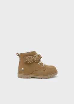 Best Sale Botín serraje flores bebé Botas Y Botines|Botas Y Botines