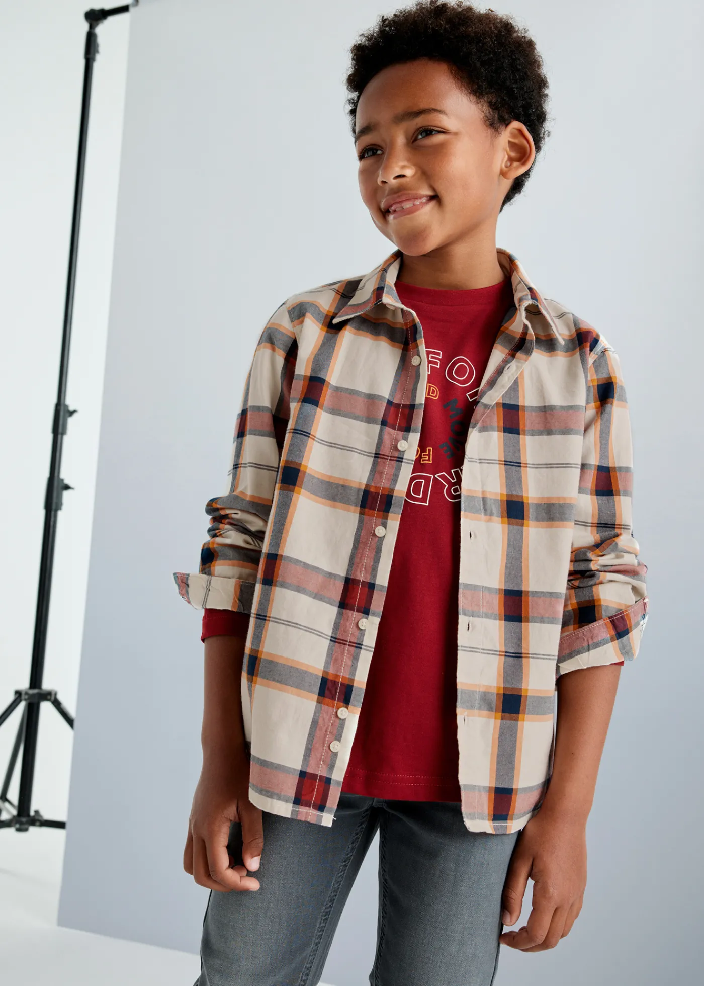 Sale Camisa cuadros chico Camisas