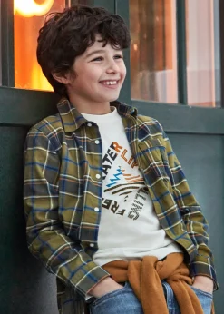 Best Camisa cuadros franela chico Camisas