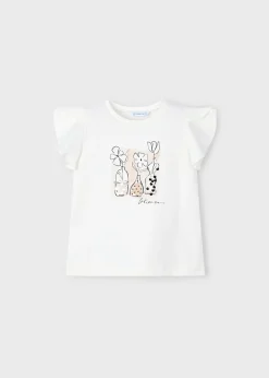 Fashion Camiseta aplicaciones niña Camisetas Y Polos
