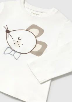 New Camiseta aplique ratoncito bebé Bodies Y Camisetas