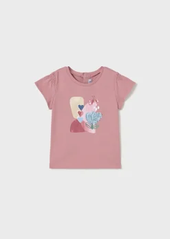 Shop Camiseta aplique relieve bebé Bodies Y Camisetas