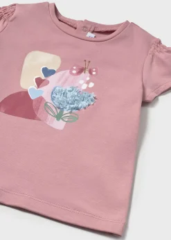 Shop Camiseta aplique relieve bebé Bodies Y Camisetas
