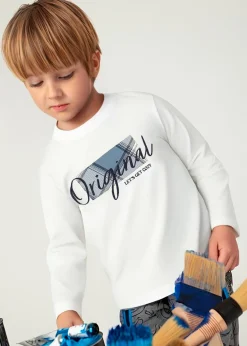 Hot Camiseta aplique tejido niño Camisetas