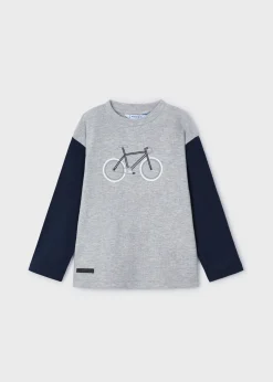 Best Camiseta bicicleta bordada niño Camisetas