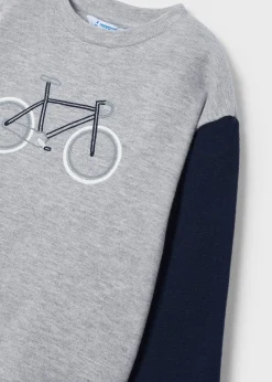 Best Camiseta bicicleta bordada niño Camisetas