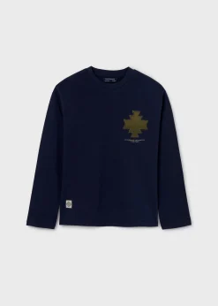Flash Sale Camiseta bordado espalda chico Camisetas