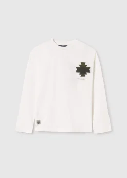 Sale Camiseta bordado espalda chico Camisetas