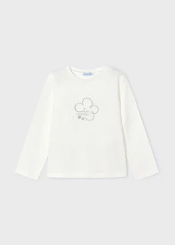 Store Camiseta básica flor niña Camisetas Y Polos