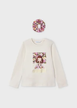 Fashion Camiseta con coletero niña Camisetas Y Polos