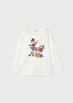 Clearance Camiseta dibujo niña Camisetas Y Polos
