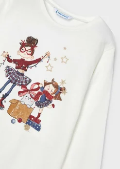 Clearance Camiseta dibujo niña Camisetas Y Polos