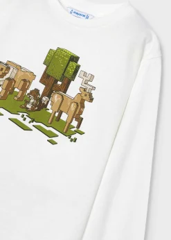 Online Camiseta dibujo píxeles niño Camisetas