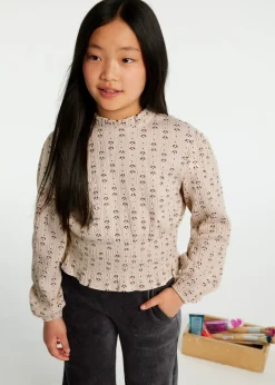 Flash Sale Camiseta estampada fruncida chica Camisetas Y Polos