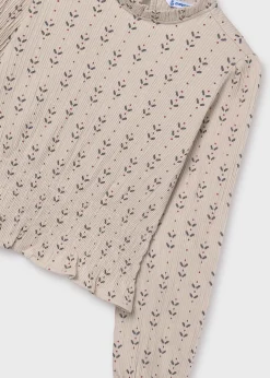 Flash Sale Camiseta estampada fruncida chica Camisetas Y Polos
