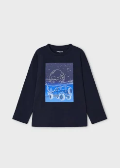 Outlet Camiseta gráfica fosforecente niño Camisetas