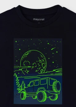 Outlet Camiseta gráfica fosforecente niño Camisetas