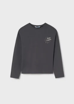 Flash Sale Camiseta gráfica hombro caído chica Camisetas Y Polos