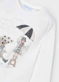 Shop Camiseta gráfica niña Camisetas Y Polos