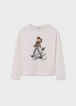Flash Sale Camiseta hombro caído chica Camisetas Y Polos