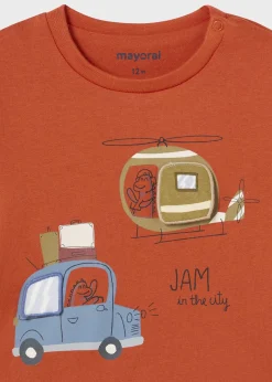 Outlet Camiseta interactiva transportes bebé Bodies Y Camisetas