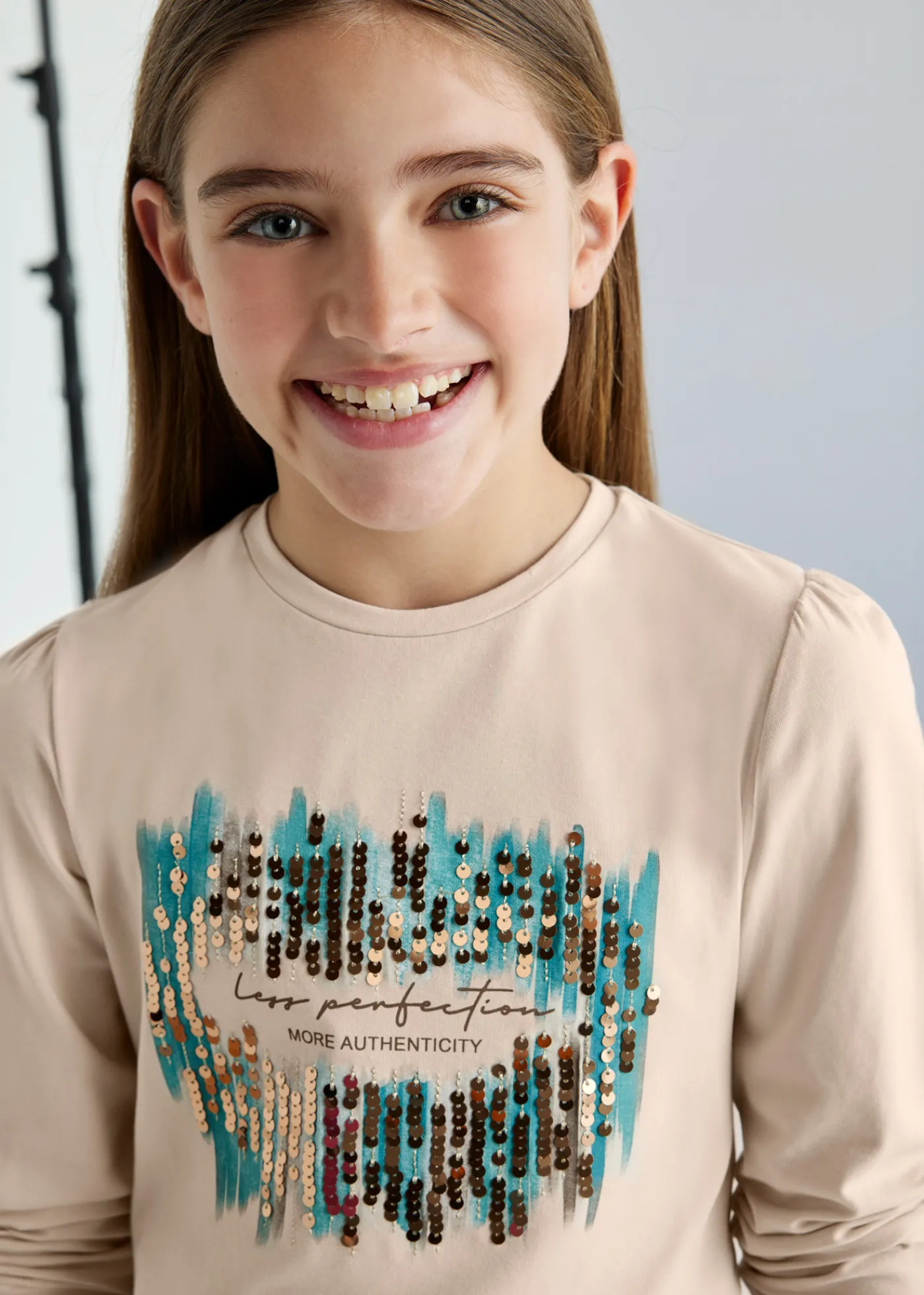 Hot Camiseta lentejuelas chica Camisetas Y Polos