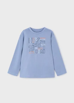 Shop Camiseta letras básica niño Camisetas