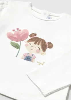 New Camiseta manga larga flor bebé Bodies Y Camisetas