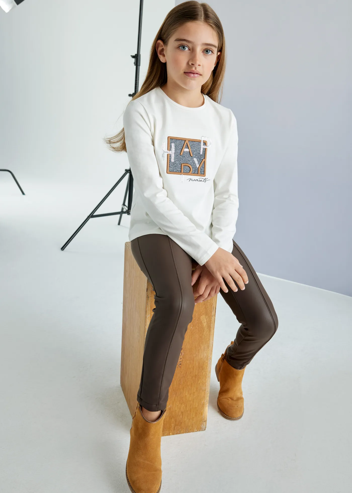 New Camiseta texto lentejuelas chica Camisetas Y Polos