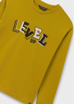 Cheap Camiseta texto relieve chico Camisetas